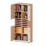 Schließfachschrank, 5 OH, 8 Schließfächer, je 1 Kleinfach, B/H/T 80x190x40cm 